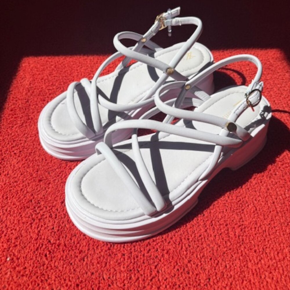 Shein Purple Strappy Platform Sandals - Womens size 7